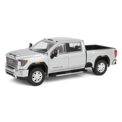 1/64 2022 GMC Sierra 2500 Denali, Quick Silver Metallic, Karson Diecast 51545-B - Immagine 1 di 4