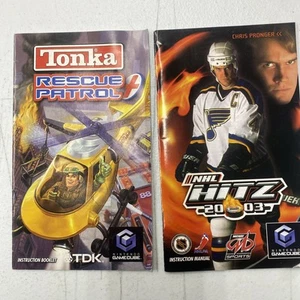 Tonka Rescue Patrol & NHL Hitz 2003 Gamecube Manual Only - Picture 1 of 2