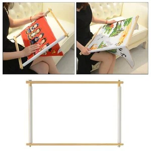 Embroidery Frame Tapestry Scroll Holder Cross Stitch Tool 39x48cm - Picture 1 of 12
