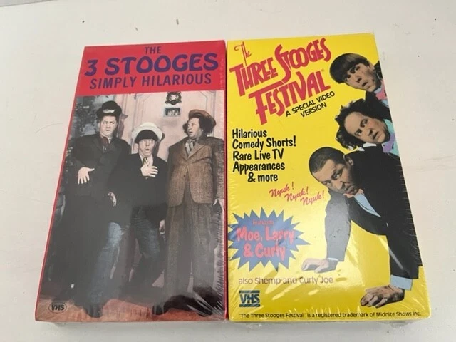 The Three Stooges Festival VHS 1987 a Special Video Version Moe Larry & Curly