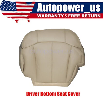 Fit For 1999 2000 2001 2002 Chevrolet Suburban 1500 Driver Bottom Seat Cover Tan - Image 1 of 4