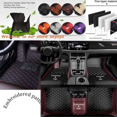 For Cadillac Models Car Floor Mats Waterproof Front Rear Carpets Rugs Auto Mats Foto 1 de 4