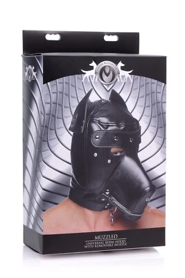 XR Brands Master Series Bozal Universal BDSM Capucha con Bozal Extraíble - Fetiche Foto 1 de 4