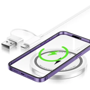 Fast Charging USB-C MagSafe Wireless Charger For iPhone 16 15 Pro Max 14 13 12 - Picture 1 of 13