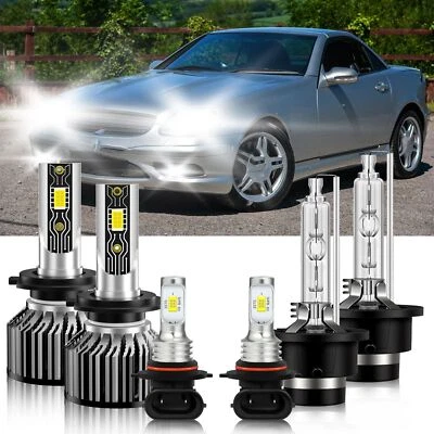 Para Mercedes-Benz SLK32 AMG 2002-2003 Faro LED Hi/Lo Beam+Bombilla de luz antiniebla Foto 1 de 4