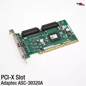 Adaptec ASC-39320A Double SCSI U320 Large SCSI Pci-X Contrôleur Adaptateur - Photo 1/4