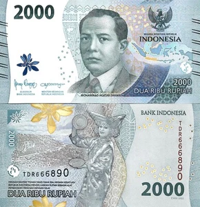 Indonesia 2000 rupias 2023 P-163b UNC - Imagen 1 de 1