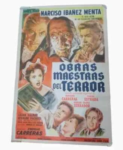 MASTERWORKS OF TERROR Narciso Ibañez Menta Venturi Art 1st Poster Argentina 1960 - Picture 1 of 1
