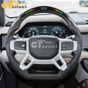 Volante LED de fibra de carbono para Land Rover Defender 110 90 130 sin calefacción 20+ - Imagen 1 de 8