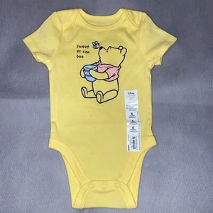 NWT Disney Winnie The Pooh 6m Snap Bodysuit - Picture 1 of 3