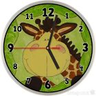 #255 Wanduhr für Kinder -> Giraffe <- optional mit lautlosem Uhrwerk