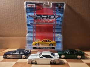Maisto 1993 '93 Ford Mustang Cobra SVT Foxbody 5.0 Hatchback Lot of 4!!! - Picture 1 of 21