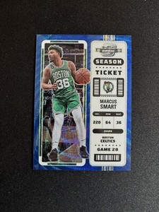 2022-23 Contenders Optic Marcus Smart Blue Hyper Prizm Season Ticket /45 Celtics