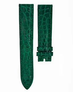 Authentic NEW CHOPARD Imperiale Green Croco Leather Watch Strap Band 18mm x 16mm - Picture 1 of 2