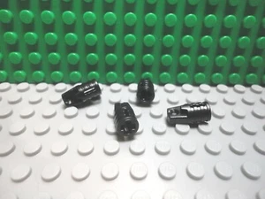 Lego 4 Negro 1x2 Cilindro Técnico 1 Dedos de Bloqueo Conector NUEVO - Imagen 1 de 1