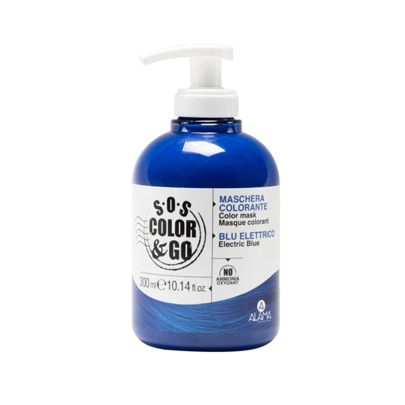 ALAMA Professional S.O.S Color & Go Maschera Colorante Blu Elettrico 300ml - Immagine 1 di 1