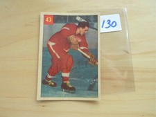 VINTAGE HOCKEY CARD PARKHURST 1954 DETROIT RED WINGS MARTY PAVELICH NO130