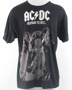 Rockware Sz XXL Black White ACDC Highway To Hell 100% Cotton Tee Shirt 222W