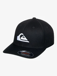 Quiksilver Cap Flexfit Mens Curve Mountain and Wave Black - Picture 1 of 4
