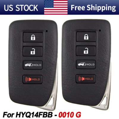 2x Nuevo Mando a distancia de reemplazo para Lexus RX350 2016-2020 - RX450h Foto 1 de 3