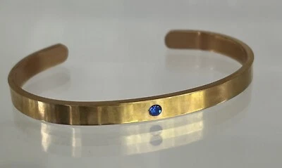 ELLANDEMM Blue Crystal Cuff Bracelet - Image 1 of 3