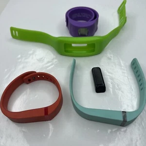 E Watch Lot Bulk Blue Red Fitbit Bands Sports Watches Silicone Untested - Picture 1 of 5