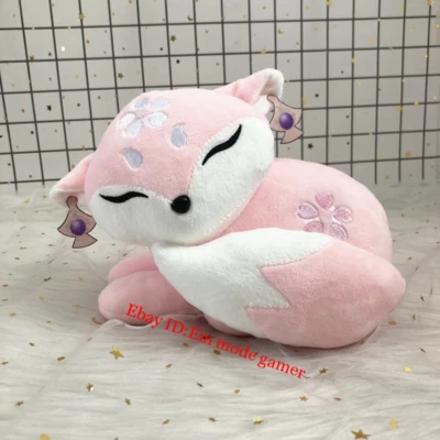 20cm Game Genshin Impact Yae Miko Fox Plush Dolls Cosplay Props Kawaii Pink Toys - Bild 1 von 4