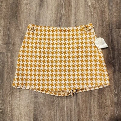 *NUEVO CON ETIQUETAS* Pantalón corto a cuadros Altar'd State - Amarillo/Beige - Moda de otoño Foto 1 de 4