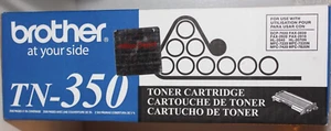 BROTHER TN-350 BLACK TONER INK CARTRIDGE NEW OPEN BOX GENUINE OEM - Photo 1/7