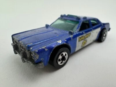 Hot Wheels Blue Highway Patrol Car Police Sheriff #701 1977 - Image 1 of 4
