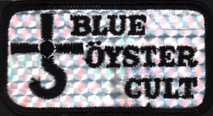 PARCHE CONCIERTO PLATA ORIGINAL DE LA GIRA CULTOSAURUS ERECTUS AZUL OSTRA CULTO 1980 - Imagen 1 de 2