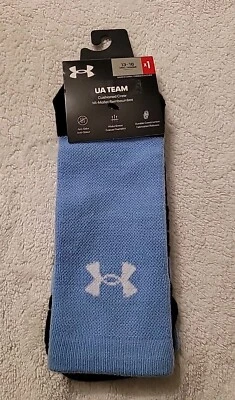 Under Armour, UA. Team Over-The-Calf Socks CAROLINA BLUE, Mens Size 13-16 - Image 1 of 3