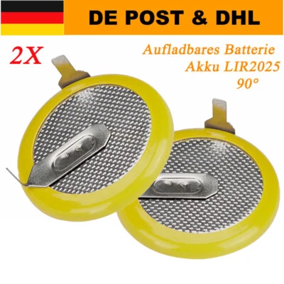2x Auto Schlüssel Akku Batterie LIR2025 für BMW E60 E61 E91 E39 E46 E90 VL2020 - Bild 1 von 4