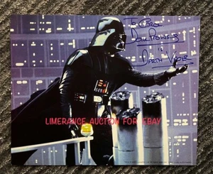 Dave Prowse Darth Vader 8X10 Color Signed Photo Star Wars - - Picture 1 of 4