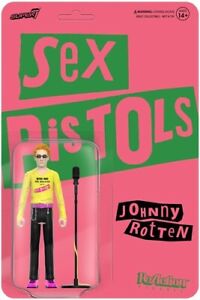 WB  Super7 - Sex Pistols ReAction Figure -Johnny Rotten -Never Mind the Bollocks