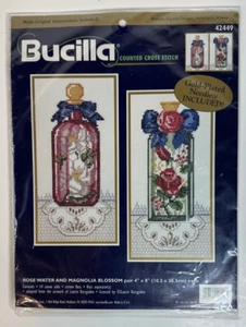 Bucilla Counted Cross Stitch 42449 Rose Water & Magnolia Blossom New Sealed - Imagen 1 de 2