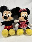 Vintage Mickey and Minnie Mouse Plush Soft Toys Original 10” Disneyland Walt