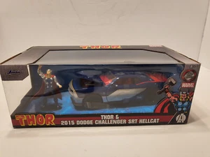 Jada Mighty Thor & 2015 Dodge Challenger SRT Hellcat 1/24 Scale - Picture 1 of 8