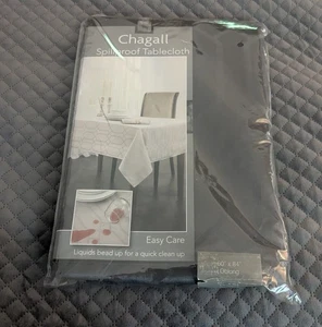 Chagall Auslaufsicher Geometrische Rechteckige Tischdecke Anthrazitgrau 60" x 84" - Bild 1 von 7