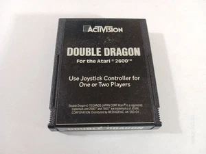 Double Dragon Atari 2600 Black Label 1989 Activision Cartidge Tested Rare Game - Picture 1 of 3