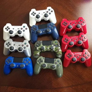 PS3/PS4 10 Controller Lot - For Parts Repair (10 pcs) - Picture 1 of 11