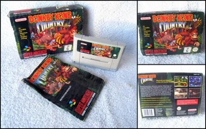 Super Nintendo SNES Video Game - Donkey Kong Country (1994) PAL Box & Manual - Picture 1 of 10