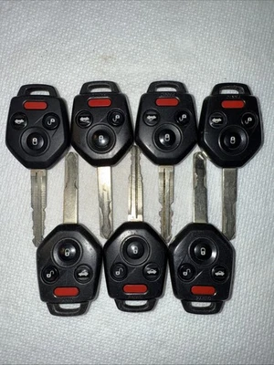 USED OEM SUBARU KEYS/FOB 7-PIECES - Image 1 of 2