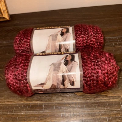 Пряжа Lion Brand Homespun Claret гранат Rouge Bordeaux No436 6 унций 185 ярдов (2) Skei - Изображение 1 из 2