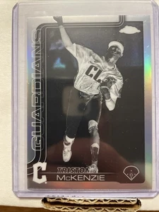 2025 Topps Chrome Triston McKenzie Negative Refractor !! Cleveland Guardians - Bild 1 von 2