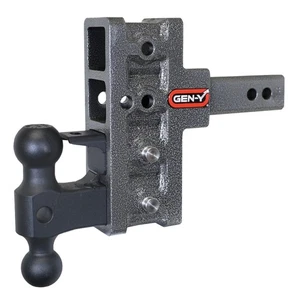 Gen-Y GH-224 Mega Duty 2" Shank 5" Drop Hitch with Dual-Ball Mount and Pintle - Picture 1 of 5