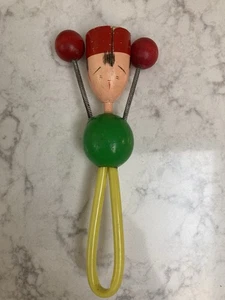 Vintage japanischer Klacker-Geräuschmacher aus Holz. 6,5" - Bild 1 von 4