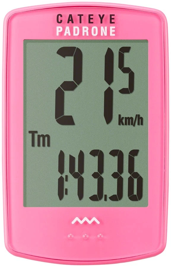 CatEye Padrone Wireless Bike Computer - Large Display, Pink, Easy Setup & - Image 1 of 1