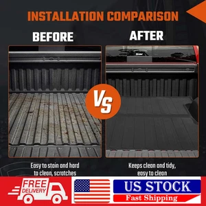 Truck Bed Mat Heavy Duty for 2019-2025 Chevy Silverado / GMC Sierra Accessories - Picture 1 of 19