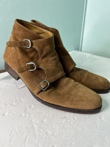 Botas de gamuza con correa Zara, EE. UU. para hombre 11/UE 45 venta al por menor $150 gran forma - Imagen 1 de 8